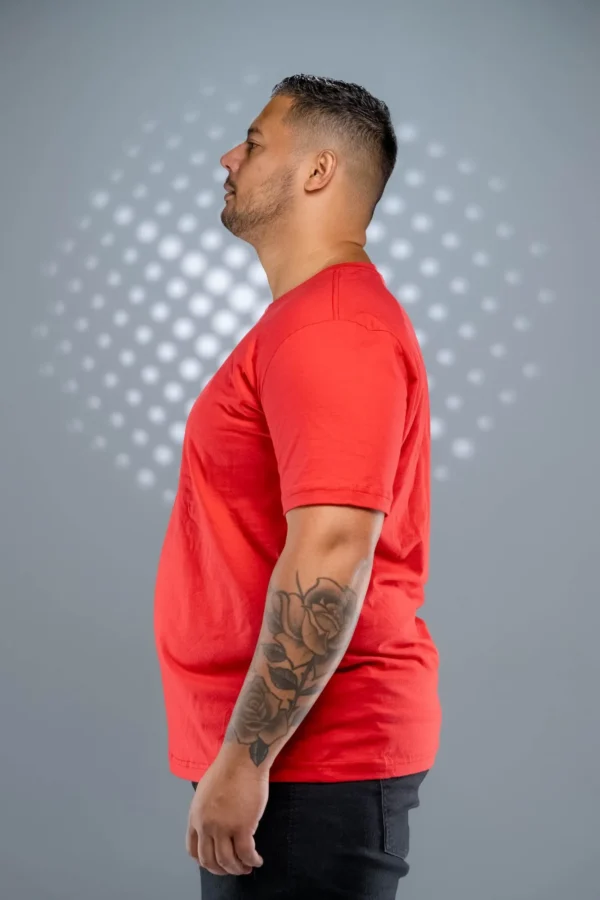 Camiseta Plus Size Vermelha-( 165g/m²) - Imagem 8