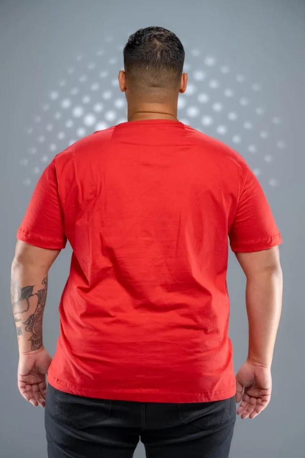 Camiseta Plus Size Vermelha-( 165g/m²) - Imagem 7