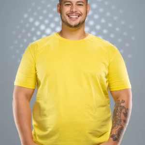 Camiseta Plus Size Amarelo Canário-(165g/m²)