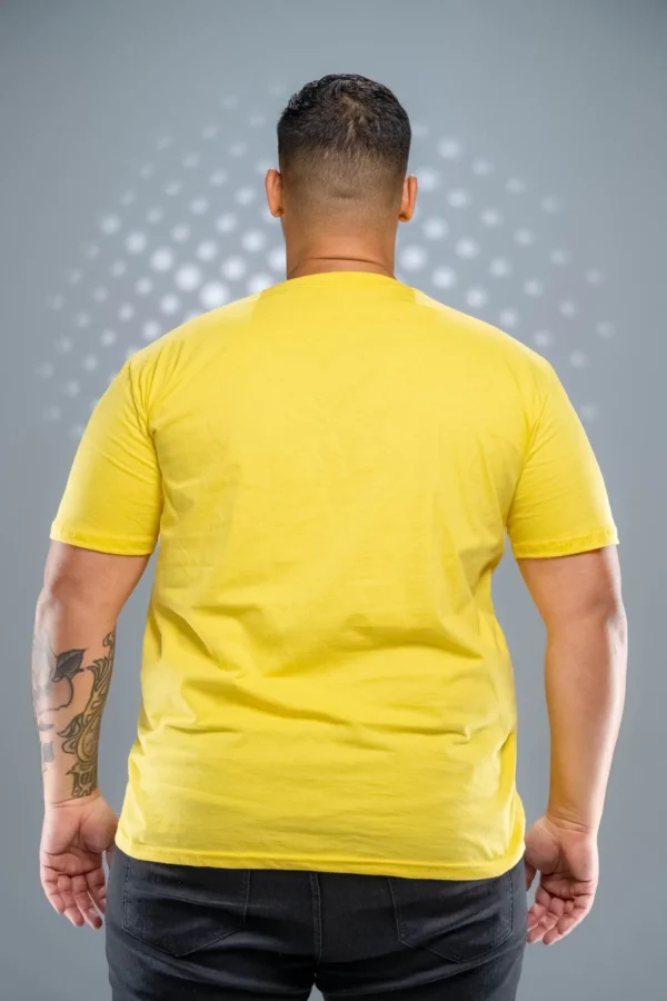Camiseta Plus Size Amarelo Canário-(165g/m²) - Imagem 7