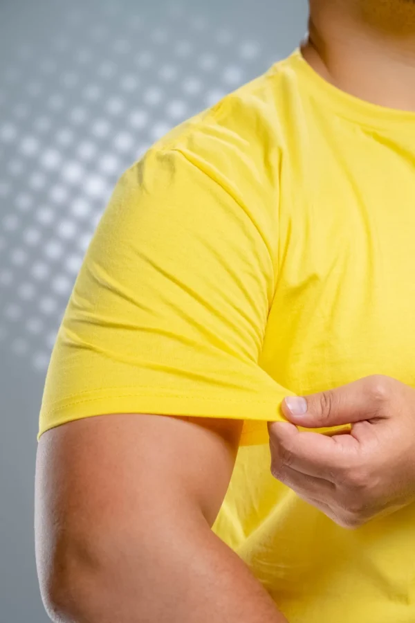 Camiseta Plus Size Amarelo Canário-(165g/m²) - Imagem 5