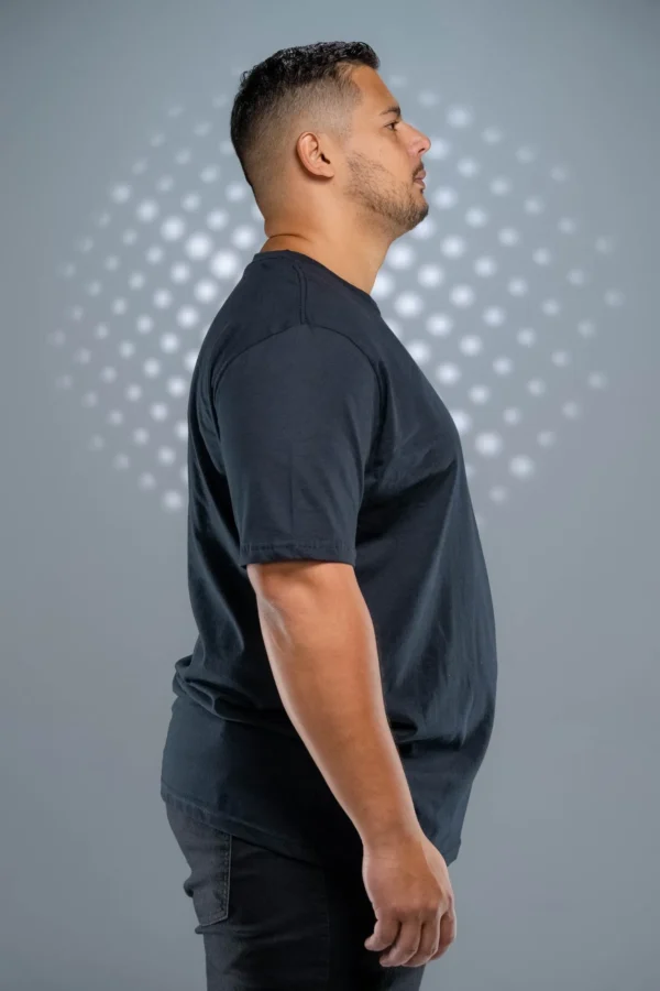 Camiseta Plus Size Preta-(165g/m²) - Imagem 6