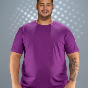 Camiseta Plus Size Roxa-(165g/m²)