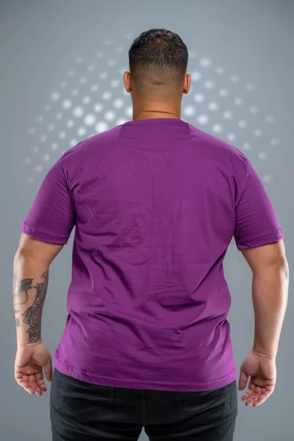Camiseta Plus Size Roxa-(165g/m²) - Imagem 7