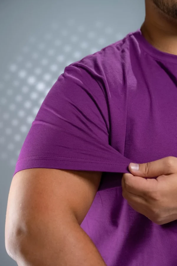 Camiseta Plus Size Roxa-(165g/m²) - Imagem 5