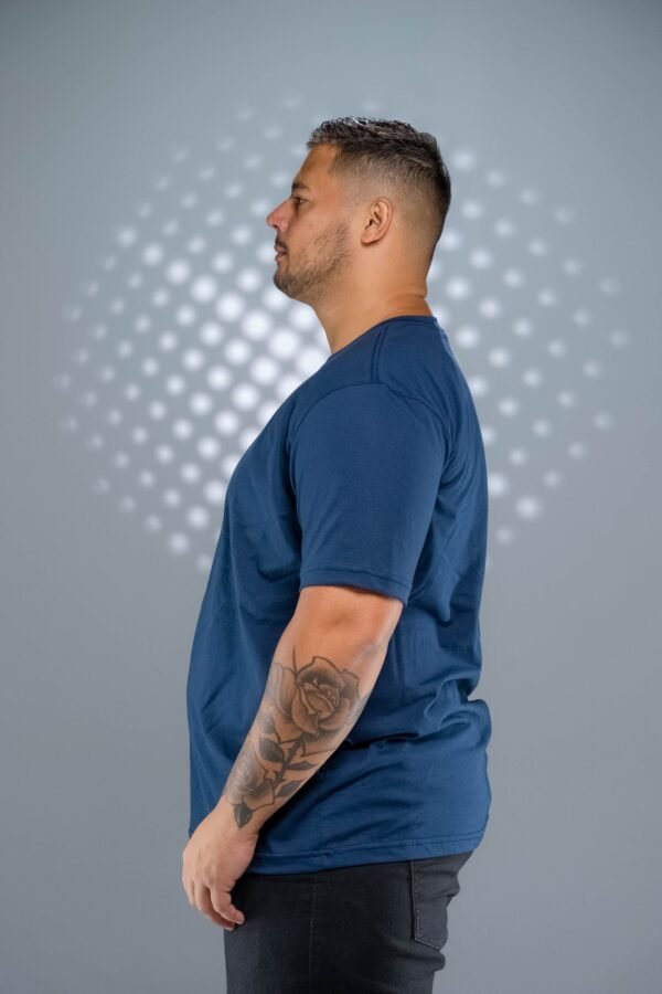 Camiseta Plus Size Azul Marinho-( 165g/m²) - Imagem 17