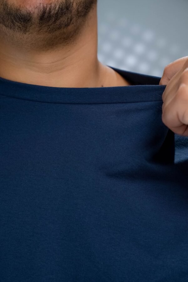 Camiseta Plus Size Azul Marinho-( 165g/m²)