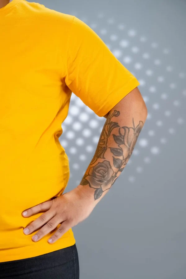 Camiseta Plus Size Amarelo Ouro-(165g/m²) - Imagem 4