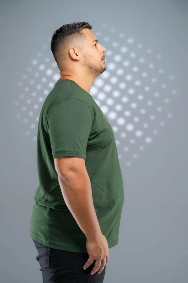 Camiseta Plus Size Verde Musgo-(165g/m²) - Imagem 6