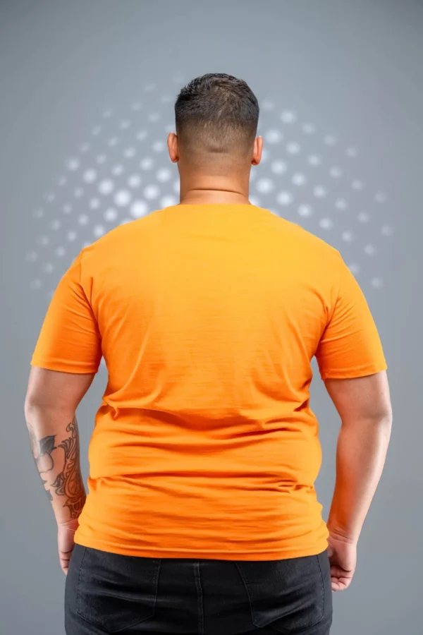 Camiseta Plus Size Laranja-(165g/m²) - Imagem 7