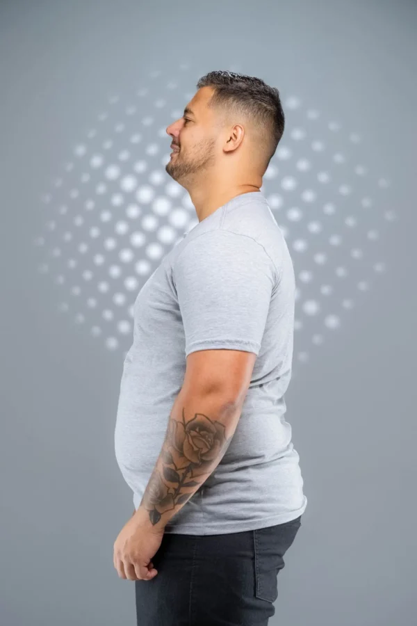 Camiseta Plus Size Cinza 165g/m² - Imagem 8