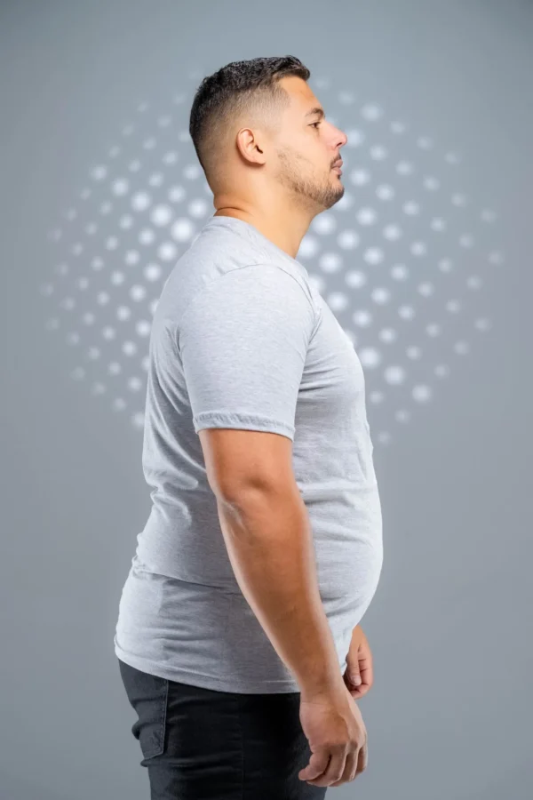 Camiseta Plus Size Cinza 165g/m² - Imagem 6