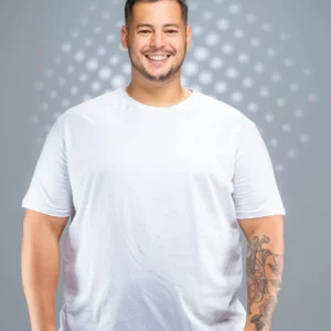 Camiseta Plus Size Branca-(165g/m²)