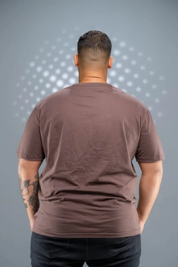 Camiseta Plus Size Marrom-(165g/m²) - Imagem 7