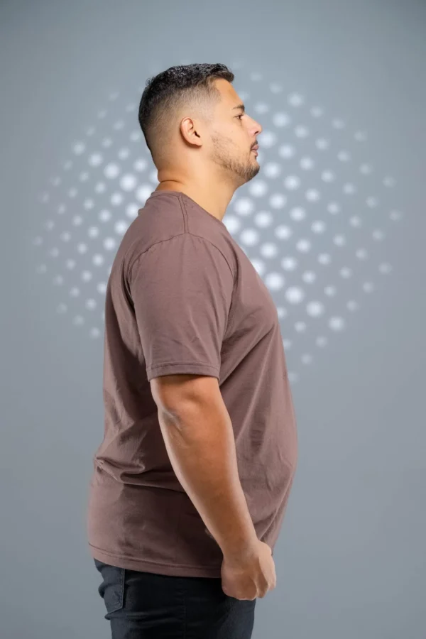 Camiseta Plus Size Marrom-(165g/m²) - Imagem 6