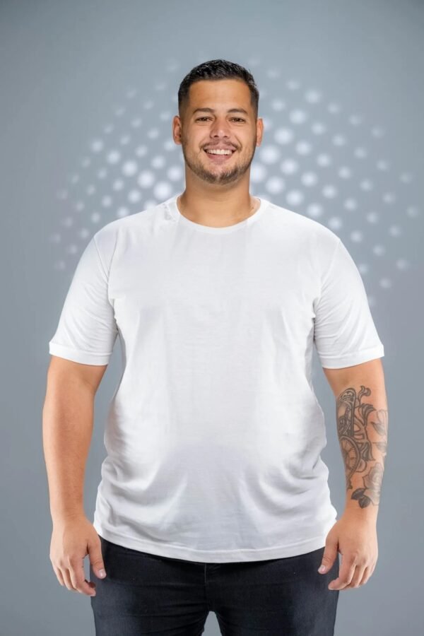 Camiseta Plus Size Off White - 165g/m²