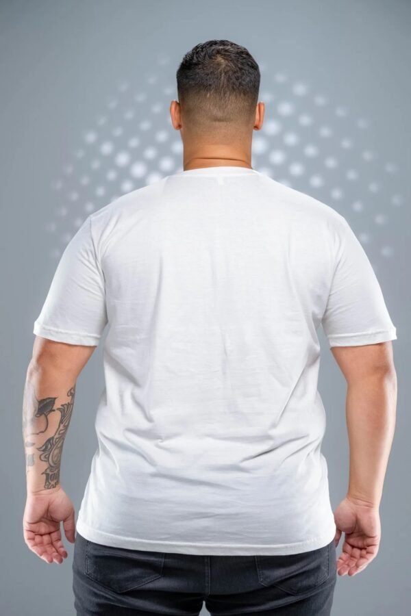 Camiseta Plus Size Off White - 165g/m² - Imagem 7