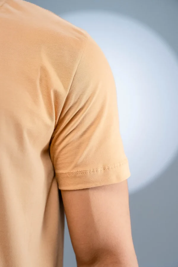 Camiseta Algodão Egípcio Bege - Imagem 2