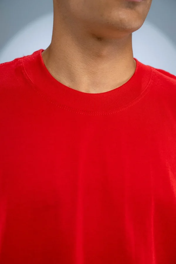 Camiseta Oversized Vermelha - (240g/m²) - Imagem 2