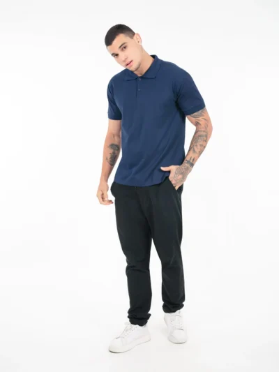 Camisa Gola Polo Piquet Azul Marinho