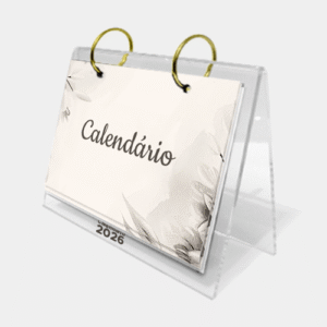 Calendário de mesa em Acrílico