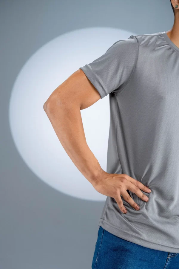 Camiseta Dry Fit Cinza Chumbo - Imagem 4