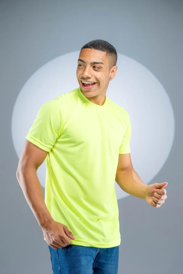 Camiseta Dry Fit Amarelo Flúor