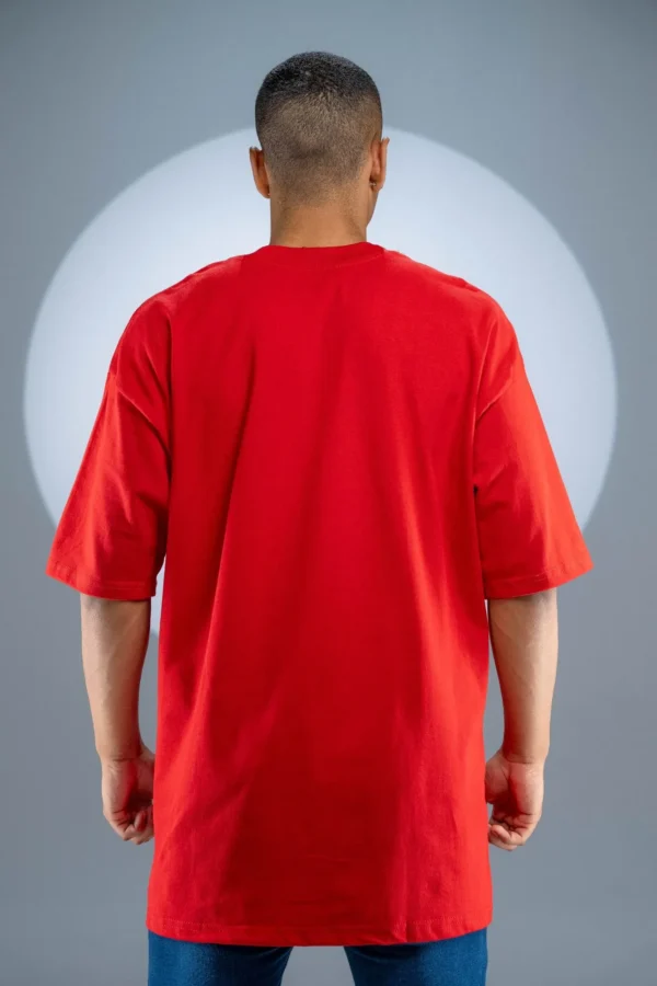 Camiseta Oversized Vermelha - (240g/m²) - Imagem 6