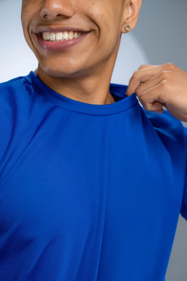 Camiseta Dry Fit Azul Royal - Imagem 7