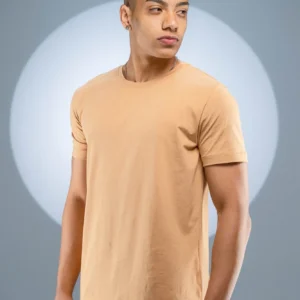 Camiseta Algodão Egípcio Bege