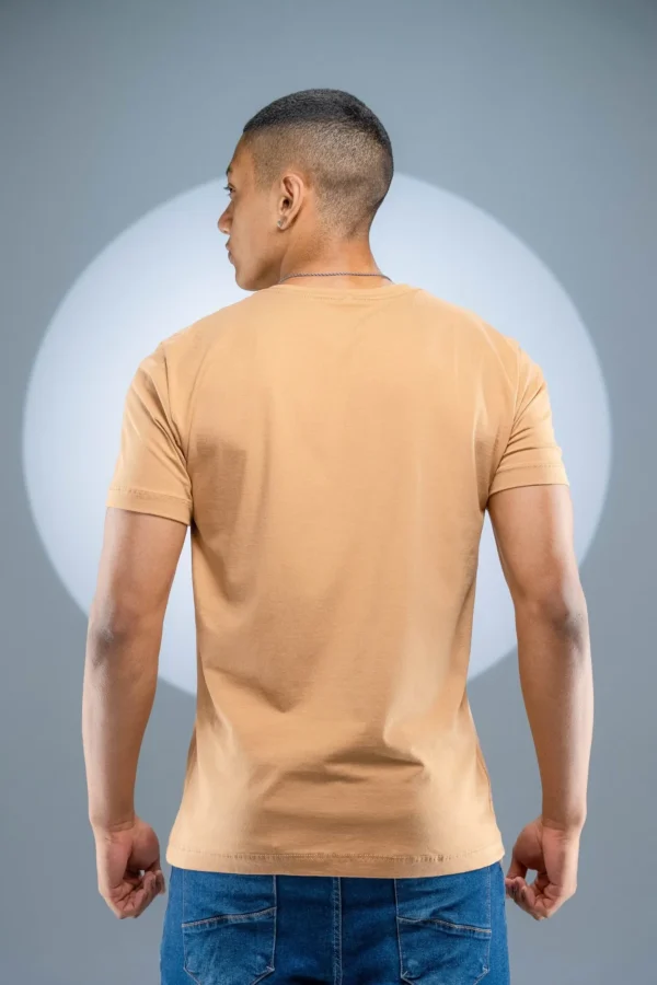Camiseta Algodão Egípcio Bege - Imagem 6