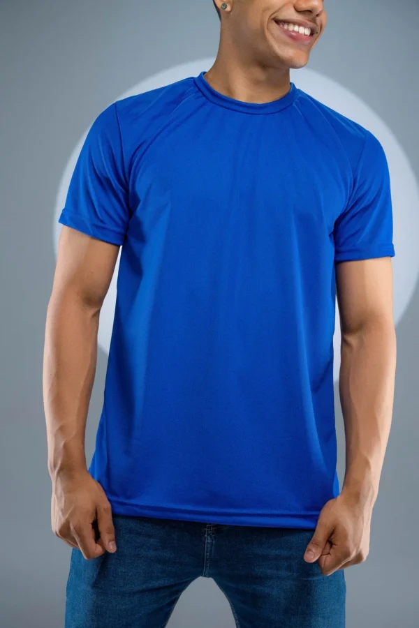 Camiseta Dry Fit Azul Royal - Imagem 4