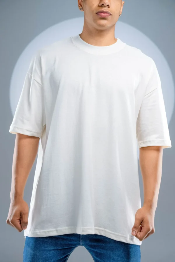 Camiseta Oversized Off White - (240g/m²) - Imagem 4