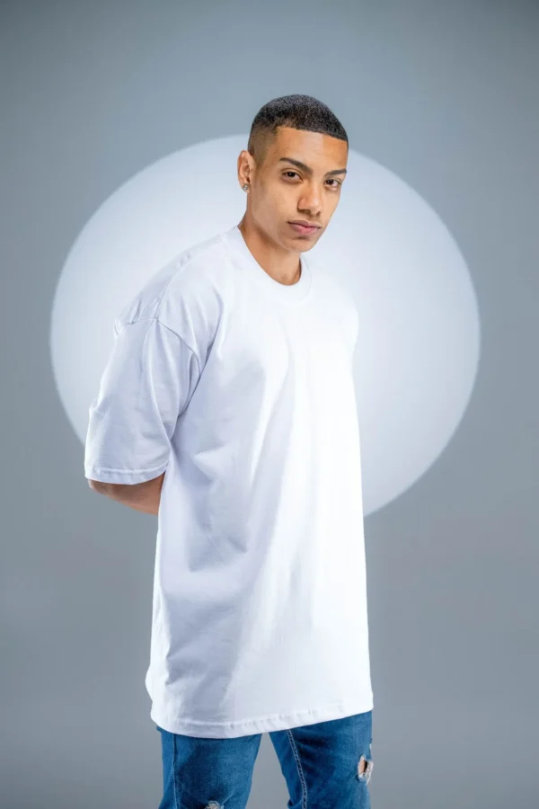 Camiseta Oversized Branca - (240g/m²) - Imagem 7