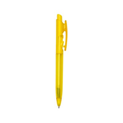 Caneta Plástica Translucida personalizada com logo