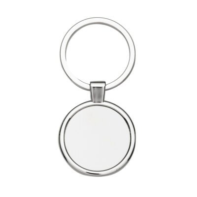 Chaveiro de Metal Redondo personalizado com logo
