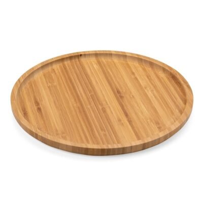Petisqueira Redonda de Bambu 30*30Cm