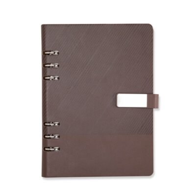 Caderno Fichário Couro Sintético