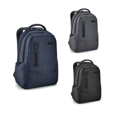 SPACIO. Mochila para notebook (17'') em Nylon 2Tone impermeável com dois compartimentos forrados e almofadados (20 L)