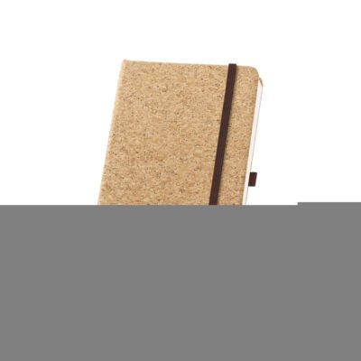 RUSHDIE A5. Caderno A5 de capa dura em cortiça com páginas lisas