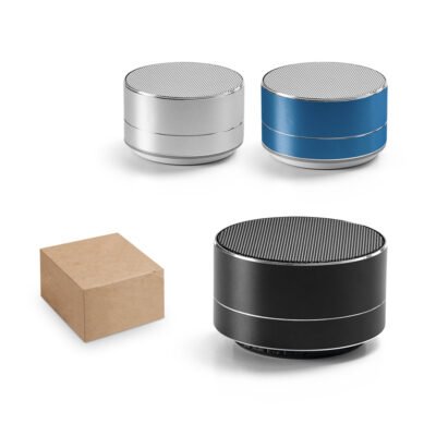 FLOREY II. Caixa de som com autonomia de 3h (400 mAh), em alumínio 100% reciclado e ABS 100% reciclado