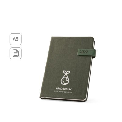ANDRESEN A5. Agenda em PET reciclado (100% rPET)