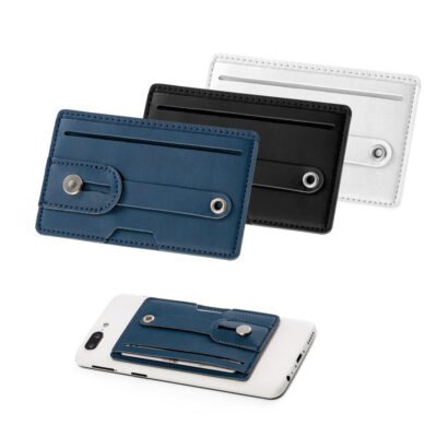 FRANCK. Porta cartões para celular com bloqueio de RFID, em PU