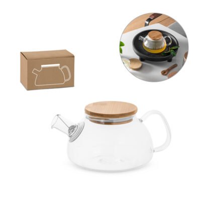 SNEAD. Bule em vidro borossilicato com infusor em aço inox (750 mL)