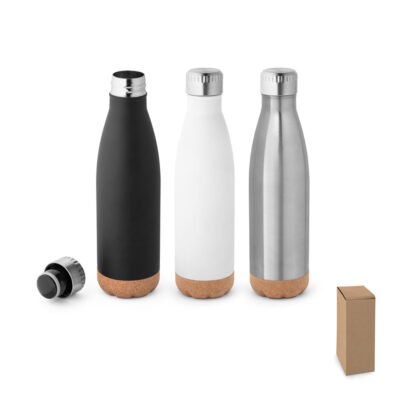 SOLBERG. Garrafa térmica em aço inox de parede dupla isolada a vácuo (560 mL)