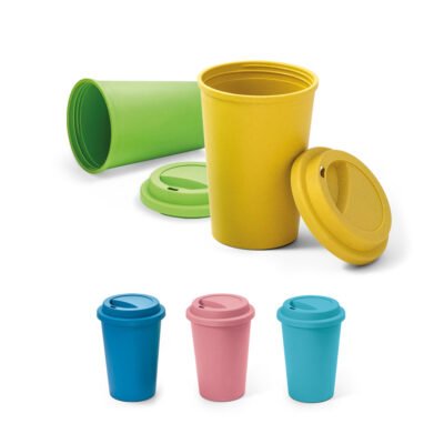 BACURI. Copo para viagem em fibra de bambu (60%) e PP (40%) (450 mL)