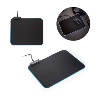 THORNE MOUSEPAD RGB. Mouse pad para jogos em poliéster com base antiderrapante em borracha