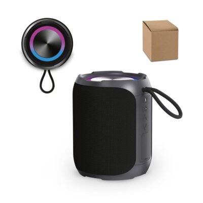 AVICENNA. Caixa de som à prova de água (IPX6), em ABS 100% reciclado (2’600 mAh)