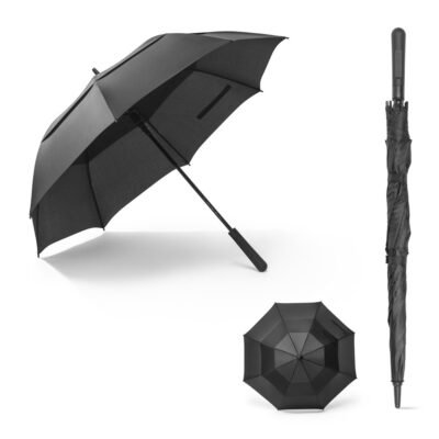 GAVIN. Guarda-chuva de 27’5” em poliéster 100% reciclado pongee 190T com abertura automática