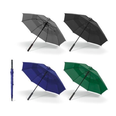 RUBY. Guarda-chuva em poliéster 100% reciclado 190T com abertura automática
